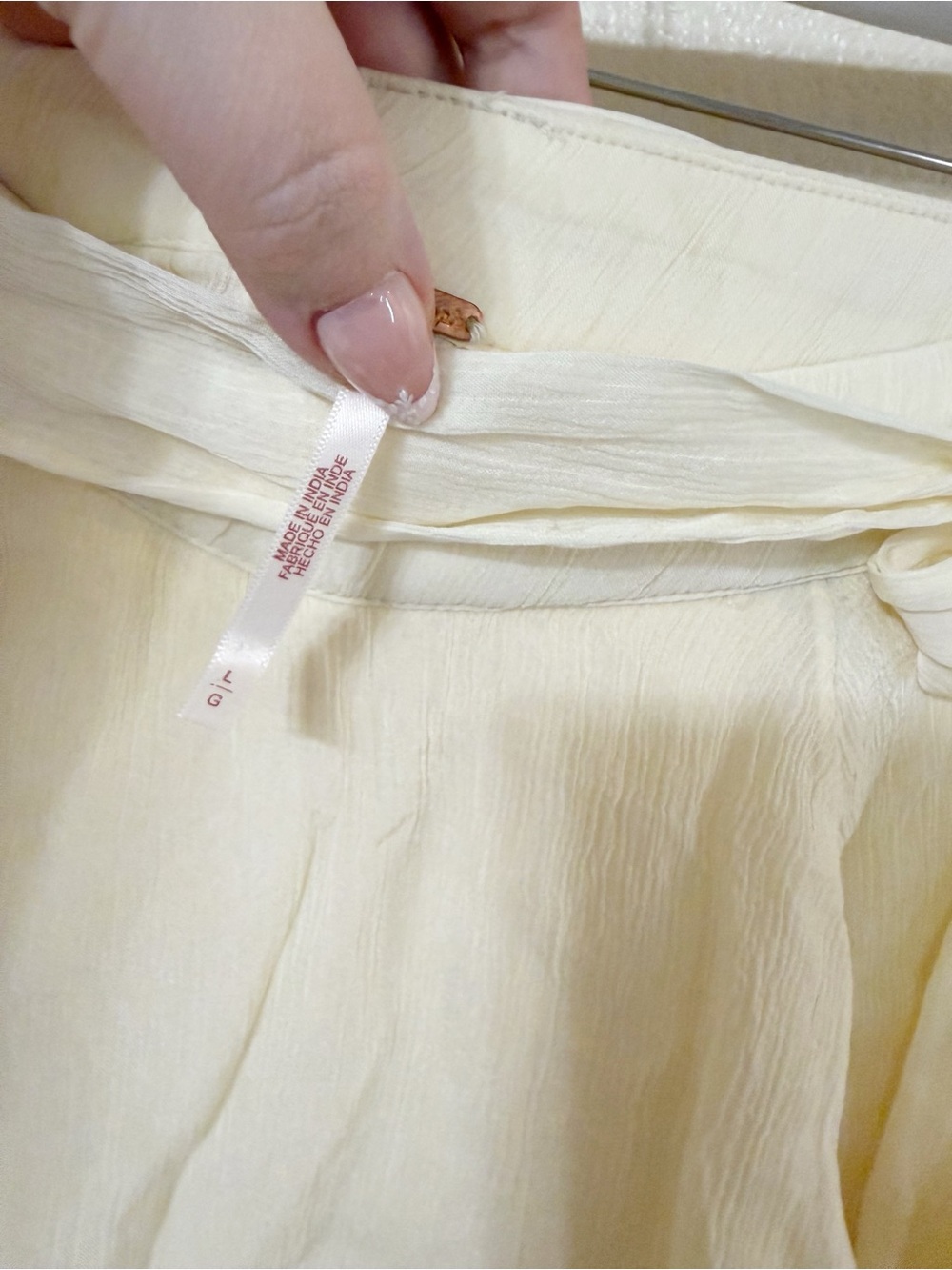 Free People Tongue Tied Ivory Butter Yellow Sheer Ballet Balloon Pants NEW - Picture 7 of 7